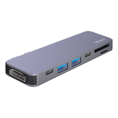 USB-C адаптер Deppa для MacBook 7в1 (73121) Графит