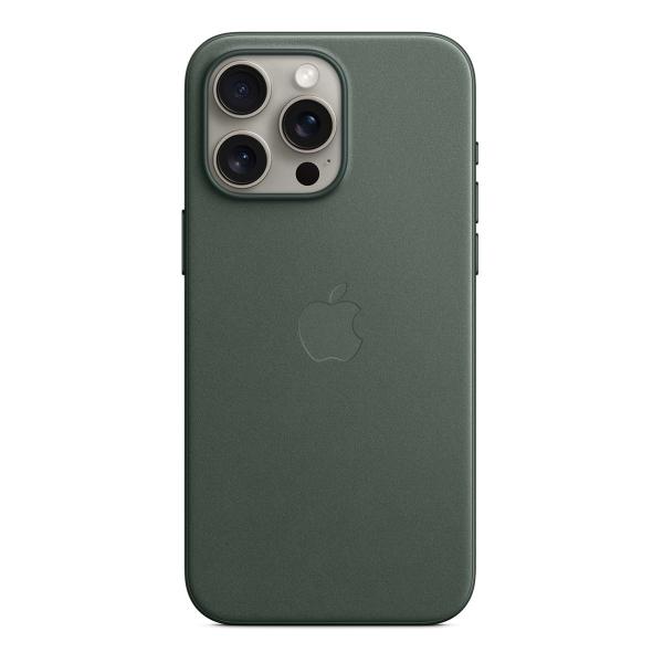 Чехол FineWoven Case для Apple iPhone 15 Pro Max с MagSafe Evergreen, зеленый