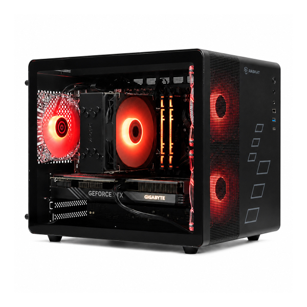 Игровой ПК Raskat Strike 520, Intel Core i5-14400F, NVIDIA RTX 5060 8Gb, 32Gb DDR5, 1Tb SSD, Чёрный