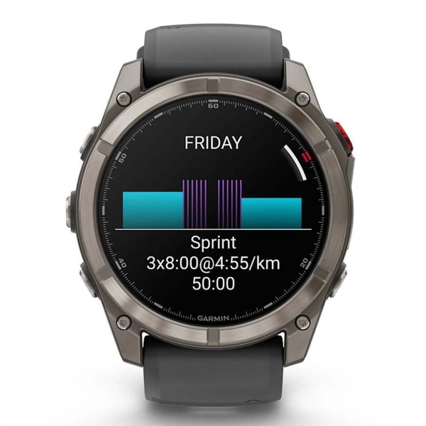 Часы Garmin Fenix 8 Pro 51 мм AMOLED, ремешок цвета Graphite/Black