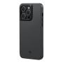 Противоударный чехол для iPhone 14 Pro Max Pitaka MagEZ Pro 3 кевлар (арамид) (KI1401PMP) Черно-серый
