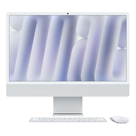 Apple iMac 24" (M4 10C CPU, 10C GPU, 2024) Retina 4,5K, 24Gb, 512Gb SSD (MCR24) Silver, серебристый