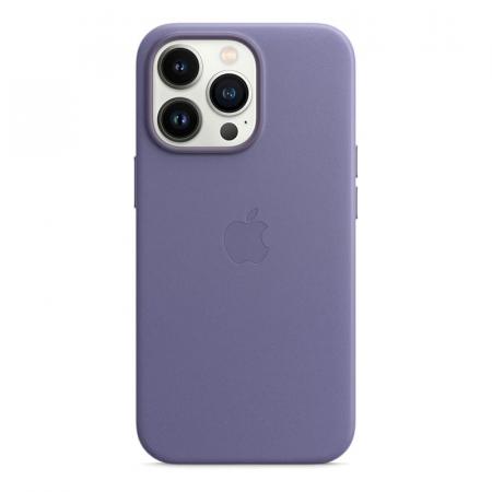 Чехол Leather Case MagSafe для Apple iPhone 13 Pro, кожа, «сиреневая глициния»