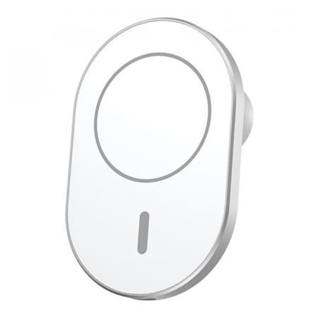 Автодержатель с функцией беспроводной зарядки WiWU Magnetic Attached Wireless Charger Car mount 15W (CH-306) Белый