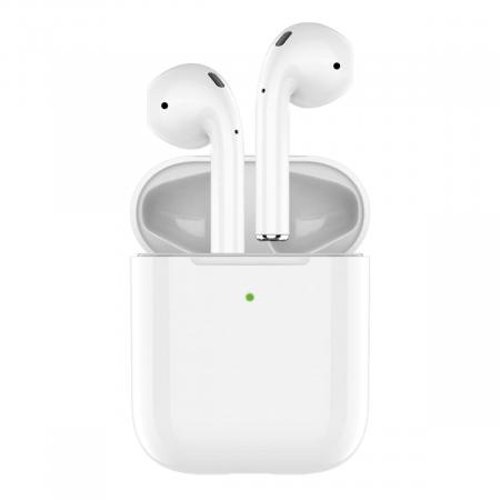 Беспроводные наушники с микрофоном Deppa Air Light, TWS, BT 5.1, 250 мАч, QI (44165) Белый