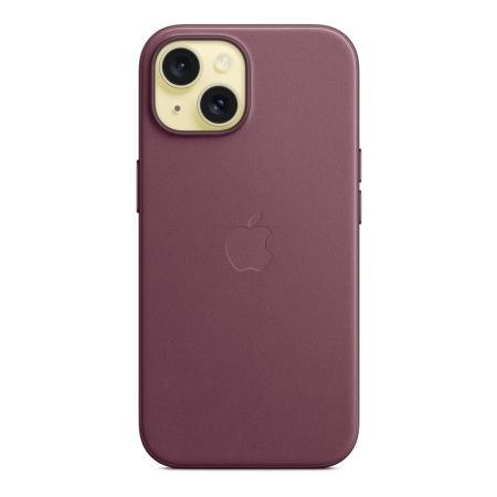 Чехол FineWoven Case для Apple iPhone 15 с MagSafe Mulberry, фиолетовый