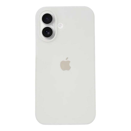Чехол для iPhone 16 Plus с MagSafe Silicone Case White, белый