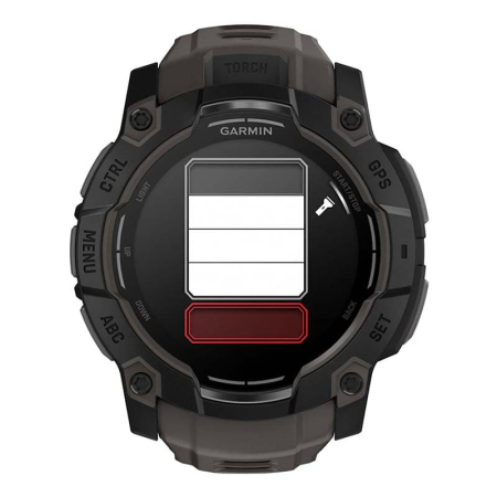 Часы Garmin INSTINCT 3 AMOLED 50мм Black, черный с угольно-черным ремешком