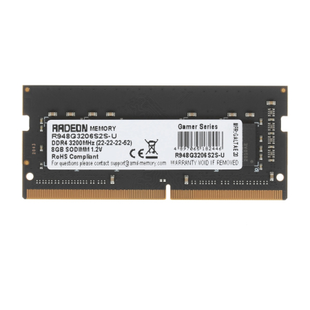 Оперативная память AMD R948G3206S2S U DDR4 8GB 3200MHz CL SO DIMM 1x8