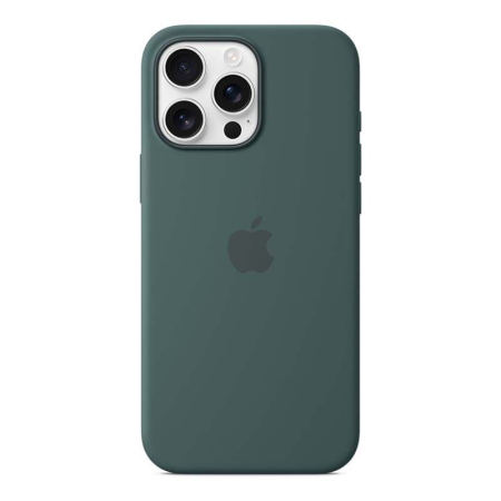 Чехол для iPhone 16 Pro Max с MagSafe Silicone Case Dark Green, темно-зеленый