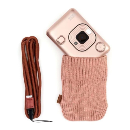 Фотоаппарат моментальной печати Fujifilm Instax Mini LiPlay Blush Gold, золотой