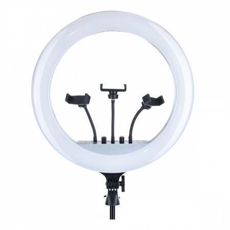 Кольцевая лампа 45 см с пультом д/у, тремя держателями телефона (RL-18)