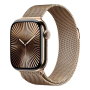 Apple Watch Series 10, 42 мм корпус из титана цвета «Gold», ремешок Milanese Loop цвета «Gold»