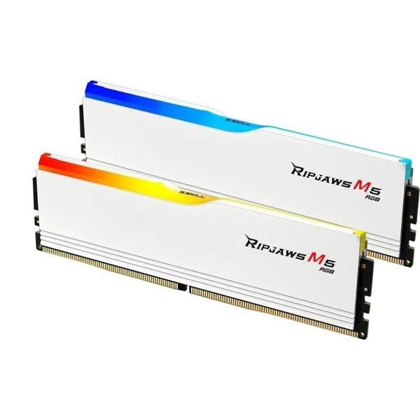 Оперативная память G.SKILL Ripjaws M5 RGB F5 6000J3636F16GX2 RM5RW DDR5 32GB 6000MHz CL36 UDIMM 2x16GB RGB White