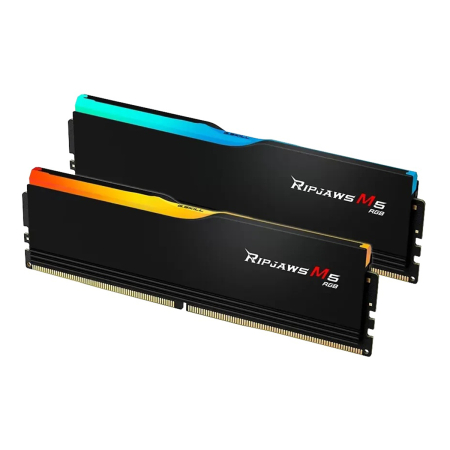 Оперативная память G.SKILL Ripjaws M5 RGB (F5 6000J3040G32GX2 RM5RK) DDR5 64GB 6000MHz CL30 UDIMM 2x32GB RGB Black