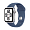 Apple Watch SE (2024), 44 мм корпус из алюминия цвета «Silver», ремешок Sport Band размера M/L цвета «Denim»