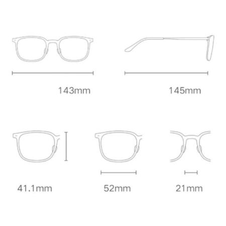 Очки для компьютера Xiaomi Adult AntiBlue (HMJ03RM) Серый