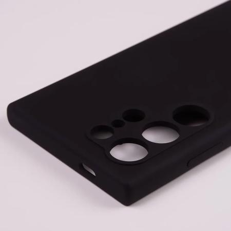 Чехол Silicone Case v2 для Samsung Galaxy S24 Ultra Black, Черный
