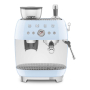 Кофемашина эспрессо со встроенной кофемолкой SMEG 50s style (EGF03PBEU) Пастельный голубой